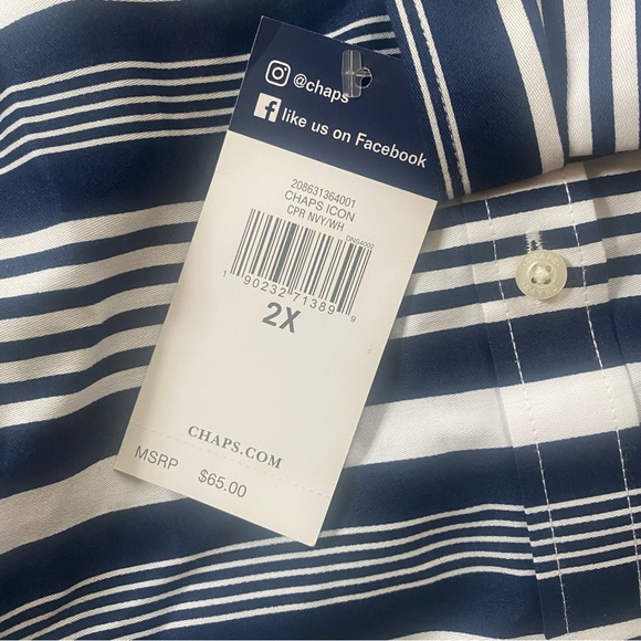Chaps Ladies Button Down Blouse - 2XL NWT - Picture 4 of 5